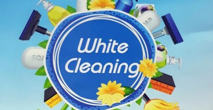 white cleaning
