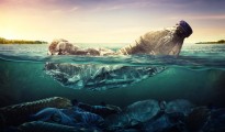 Plastic,Water,Bottles,Pollution,In,Ocean,(environment,Concept)